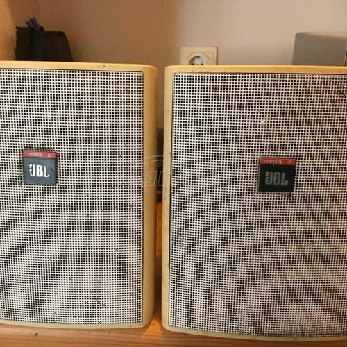 JBL Control 25 Monitor speakers used, pair with stands