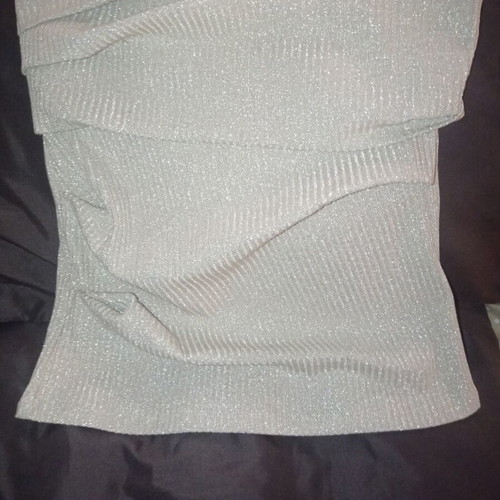 Strapless top Zara new, gold color, size Medium