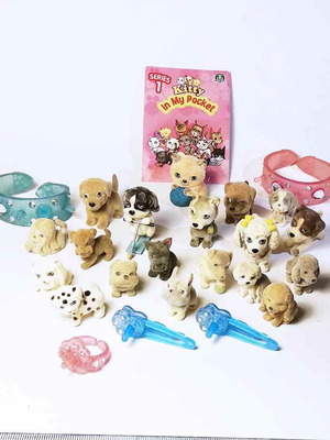 Puppy in My Pocket and Kitty in My Pocket miniatures used, pack