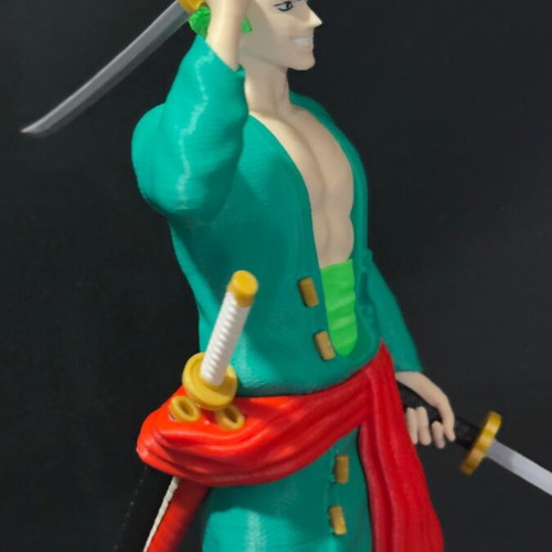 Roronoa Zoro 3D printed figure new, 35 cm