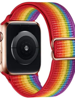 Υφασμάτινο λουράκι Apple Watch Rainbow καινούργιο