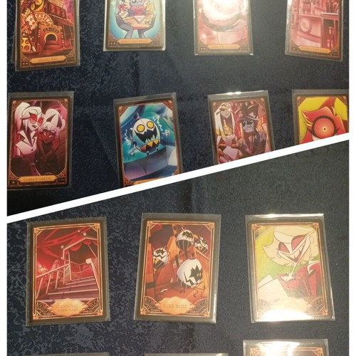 Hazbin Hotel Season 1 2nd Edition and Season 2 1st Edition Trading Card Bundle like new with binder