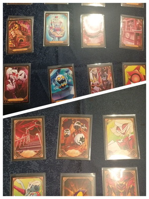 Hazbin Hotel Season 1 2nd Edition and Season 2 1st Edition Trading Card Bundle like new with binder