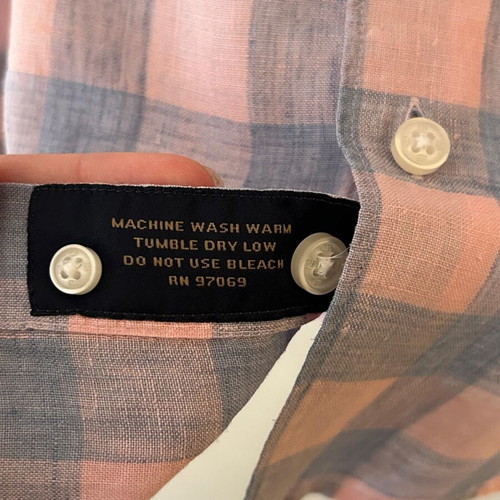 Scott Barber men's linen shirt XL like new, multicolor