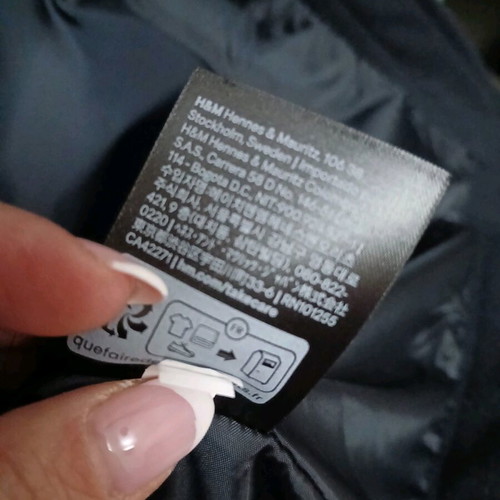 H&M jacket like new, size small, blue