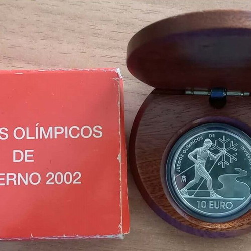Spain 10 Euros Juan Carlos I 2002 Winter Olympic Games PROOF new