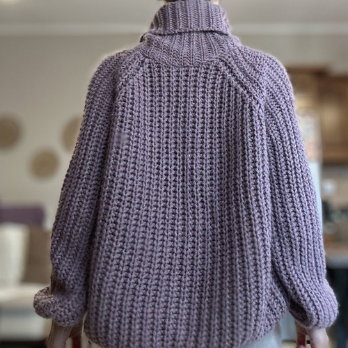 Sweater with collar purple XS used