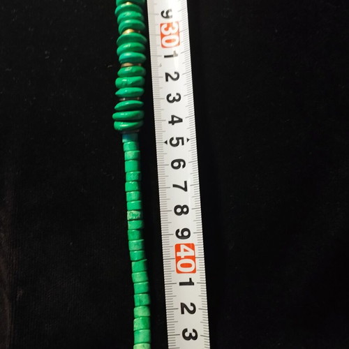 Necklace used, elegant timeless green