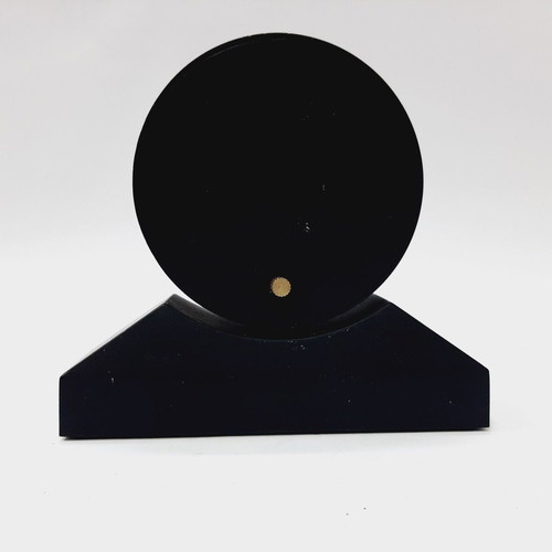Meyenburger vintage 90s quartz alarm clock used, black plastic