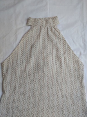 H&M blouse new, beige and brown, size L