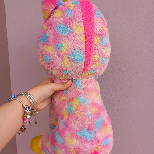 Plush unicorn used, very large, colorful with glass eyes