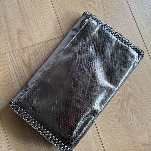 Michael Kors silver leather bag like new