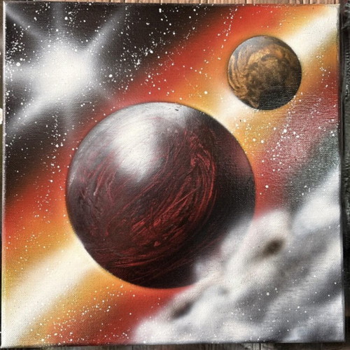 Aris Handmade Space Painting on Canvas New