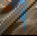 Παντελόνι Zini broderie άσπρο καινούργιο, μέγεθος L