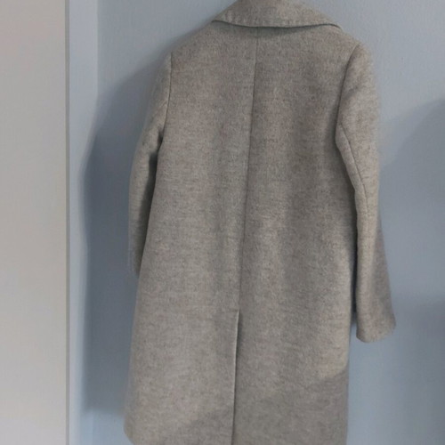 Wool Blend Coat Grey Like New, Size M