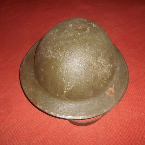 British Army 1940 WWII Steel Helmet MK III used