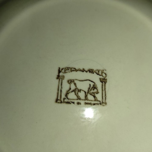 Fragonard Collectible Plates Set of 2, Keramikos Vintage Porcelain, Like New