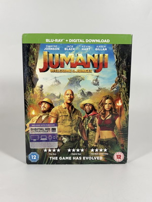Jumanji Welcome to the Jungle Blu-ray like new with Greek subtitles