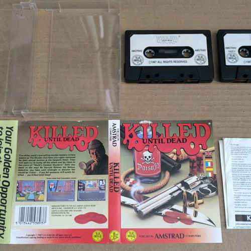 Killed Until Dead Amstrad cassette like new, complete in box