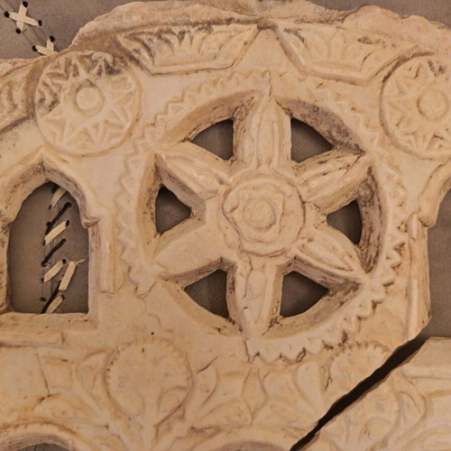 Marble Thinian Overdoor refurbished, 80x50cm, 1900