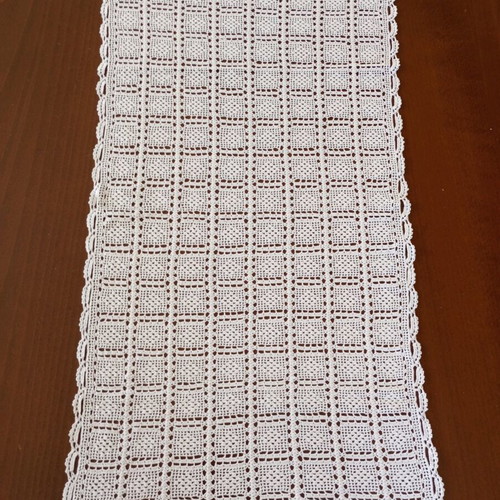 Handmade white crocheted doily like new