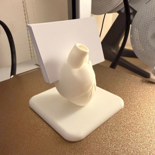 3D Printed Card Holder Cardiologist Design