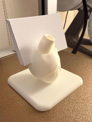 3D Printed Card Holder Cardiologist Design