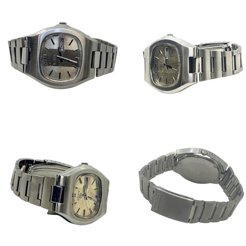 Seiko 5 N7 automatic watch used, beige dial