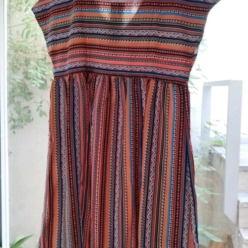 Boho dress new, S/M, multicolored