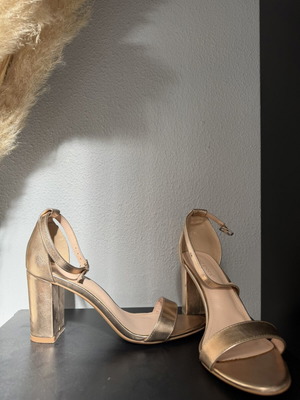 Luigi pink gold high-heeled sandals used, size 39