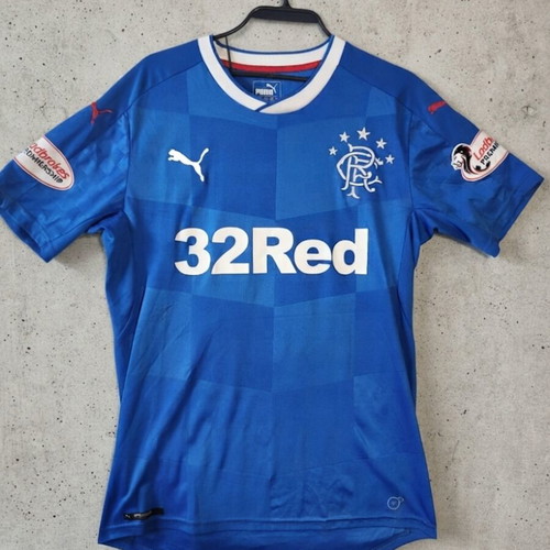Rangers FC Home Football Shirt Jersey Puma Blue Small