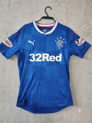 Rangers FC Home Football Shirt Jersey Puma Blue Small