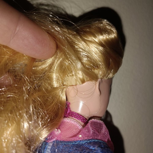 Barbie Sleeping Beauty 2007 doll used with original dress and magic wand