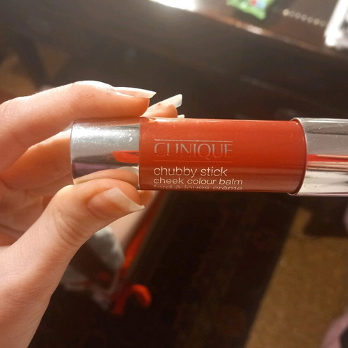Clinique stick blush used, shade Roly poly rosy