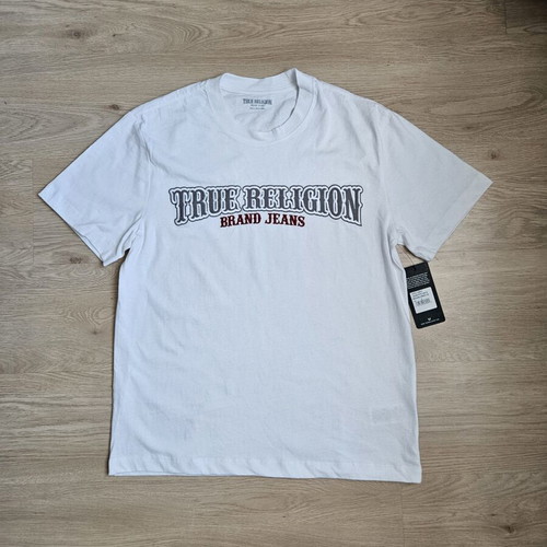 True Religion T-shirt new, size S, white, small hole