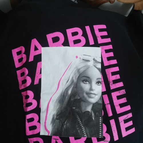Barbie medium black t-shirt like new, cotton