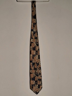 Printed tie like new, length 150cm
