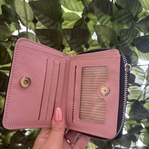 Mickey black wallet with zipper issue for repair or parts