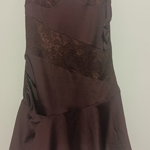 Shein short dress new, brown, size S