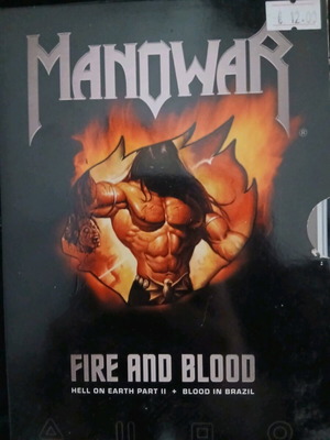 Manowar Fire And Blood double DVD used with slipcase