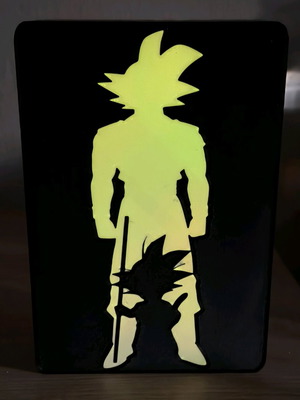 Son Goku lightbox σαν καινούργιο με USB led strip και τηλεχειριστήριο