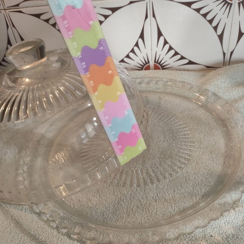 Vintage Luminarc France Glass Cheese and Dessert Presentation Set