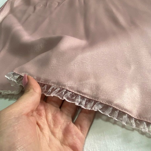 Pink asymmetrical dress new, satin