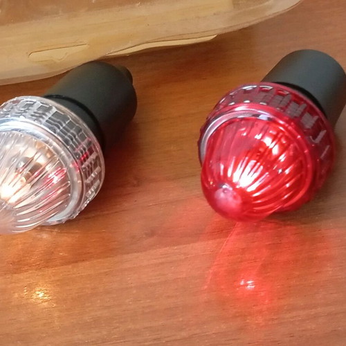 Navigation lights with batteries new, set of 3 pieces