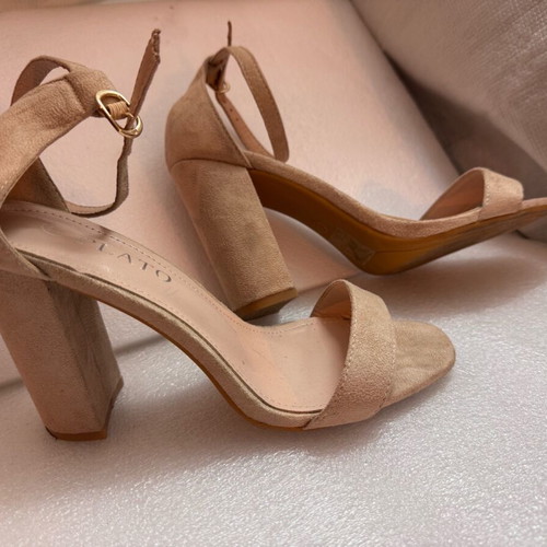 Plato beige suede suede leather pumps used size 37