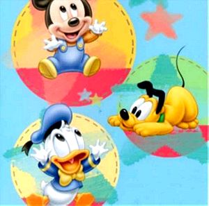 Παιδικό χαλί 1,40 * 2,00. Αυθεντικό Disney Mickey babies με αντιολισθιτικό πέλος.
