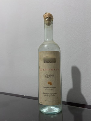 Grappa Lemernik Domaine Veniamis sealed, like new