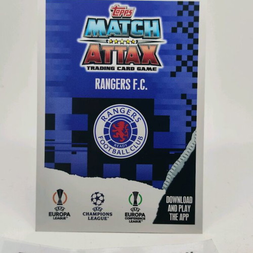 Rangers F.C. Topps collectible card like new