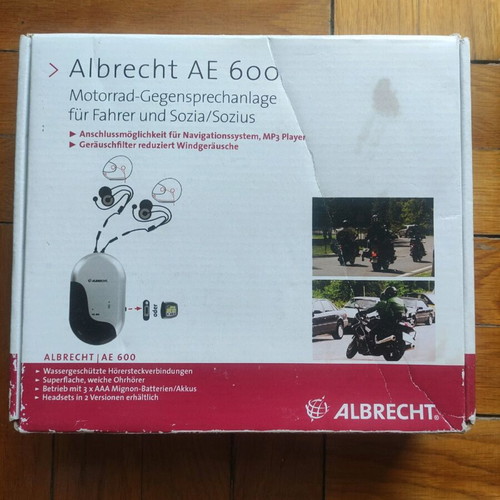 Albrecht AE 600 motorcycle intercom used