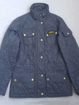 Barbour International women's jacket blue like new size 32 XXS XS